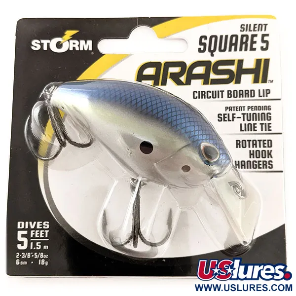 Storm Arashi Silent Square 5, 2/3oz fishing lure #11951