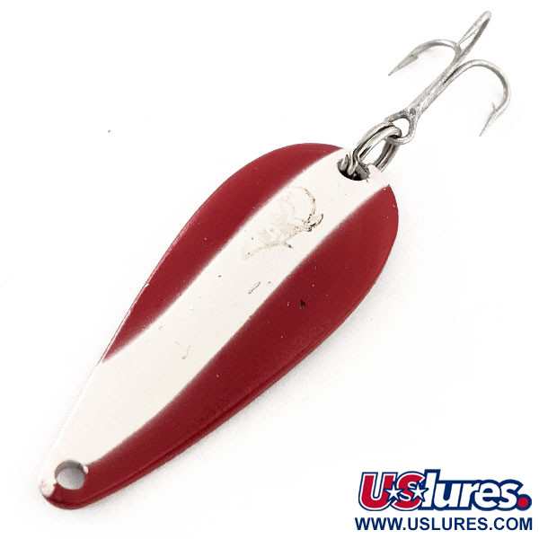 Vintage  Eppinger Dardevle Spinnie, 1/3oz Red / White / Nickel fishing spoon #11968