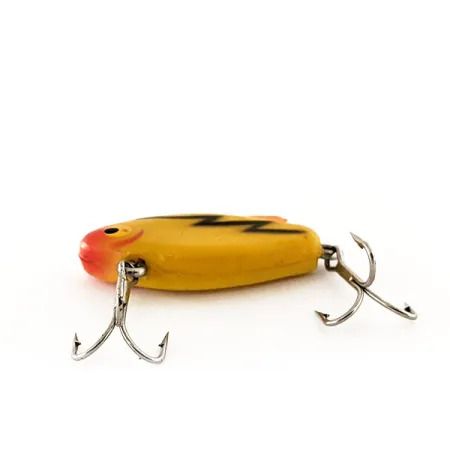 Vintage Kmart Kresge #41, 3/16oz Yellow / Black fishing lure #11988