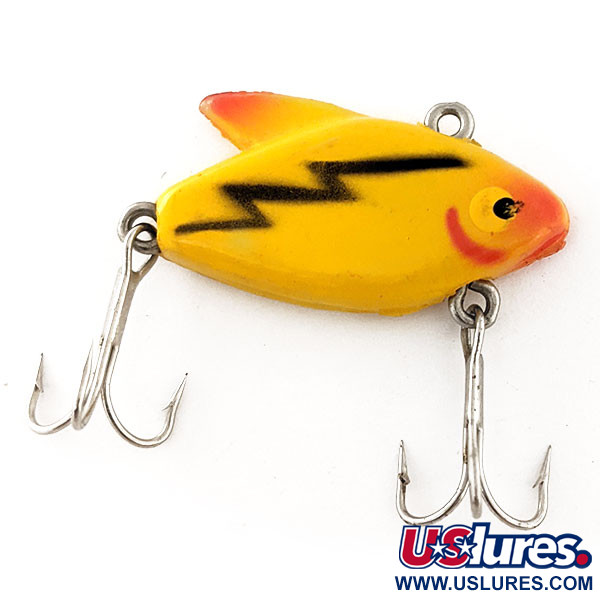 Lot of 2 Fred Arbogast Jointed Jitterbug Vintage Topwater Lures 2.5  Yellow, FT 