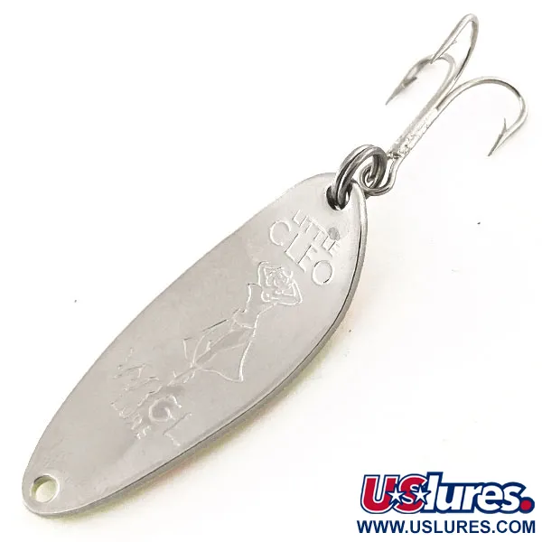  Seneca Little Cleo (Hula Girl) UV, 1/3oz Yellow / Red / Nickel fishing spoon #12064