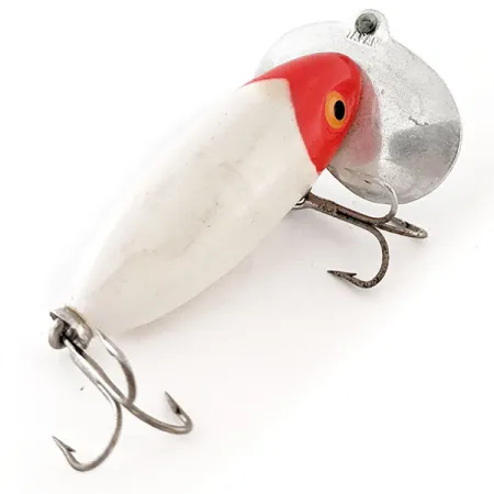 Vintage Kmart Kresge #304, 1/4oz Red / White fishing lure #12015