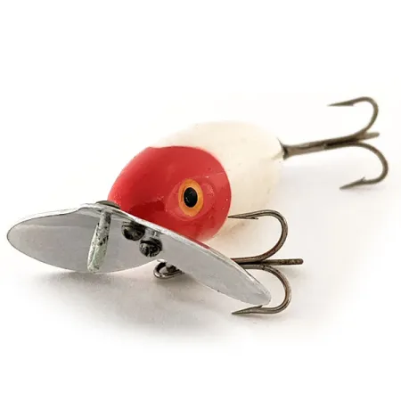 Vintage Kmart Kresge #304, 1/4oz Red / White fishing lure #12015