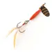 Vintage   Worth #301, 1/3oz Black / Gold / Red spinning lure #14003
