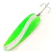   ​Worth Chippewa Steel Spoon UV, 1oz Hammered Nickel / Green fishing spoon #14447