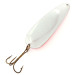   Worth Chippewa Steel Spoon UV, 1oz Hammered Nickel / Fluorescent Pink fishing spoon #12063