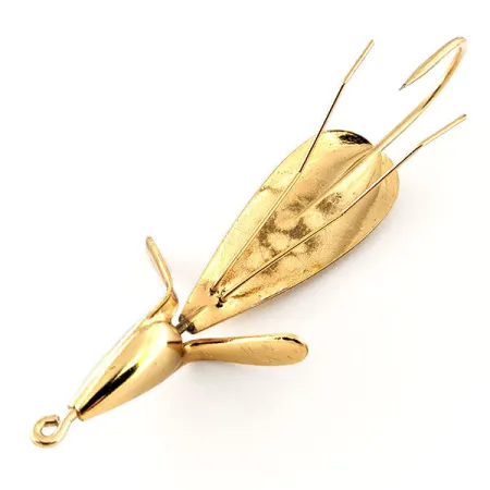 Vintage Weedless Panther Martin Weed Wing, 1/2oz Gold fishing spoon #12034