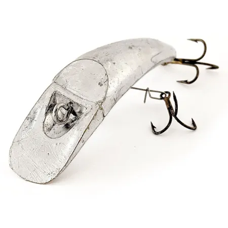 Vintage Kmart Kresge #318, 1/4oz Silver fishing lure #12047