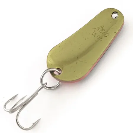 Vintage Aeroplane Spinner Aero UV, 1/4oz Black / Red / Gold fishing spoon #12055