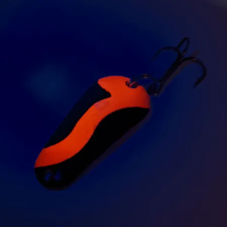 Vintage Aeroplane Spinner Aero UV, 1/4oz Black / Red / Gold fishing spoon #12055