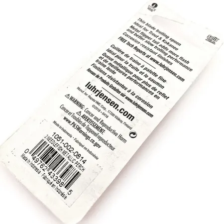 Luhr Jensen Needlefish 2, 3/32oz Metallic Perch fishing spoon #12058