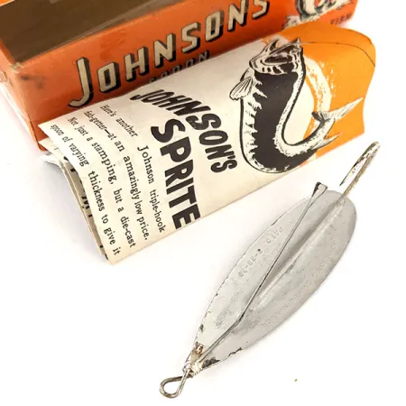 Weedless Johnson Silver Minnow, 2/5oz Silver / Silver Plated fishing spoon #12059