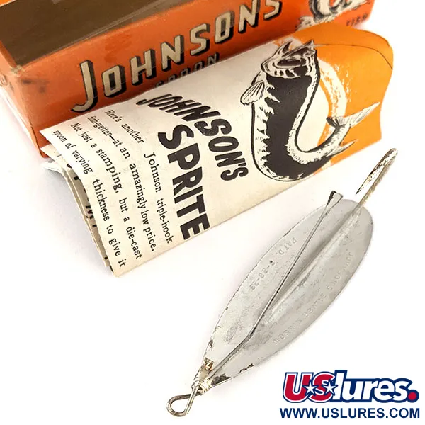 Weedless Johnson Silver Minnow, 2/5oz Silver / Silver Plated fishing spoon #12059