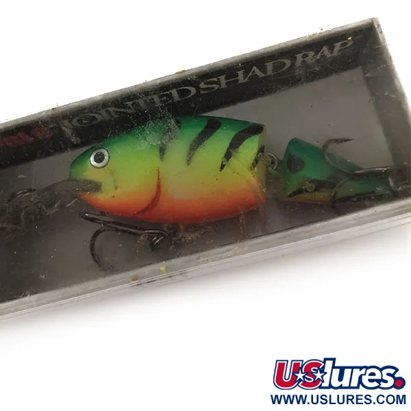 Rapala Shad Rap Jointed RS 04, 3/16oz FT (Fire Tiger) fishing lure #12060