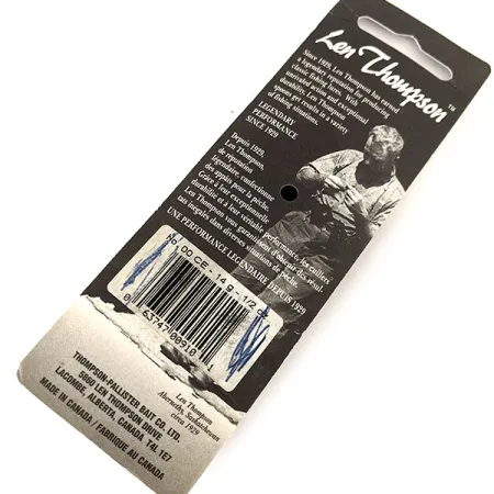 Len Thompson #00, 1/2oz Red / White fishing spoon #12062