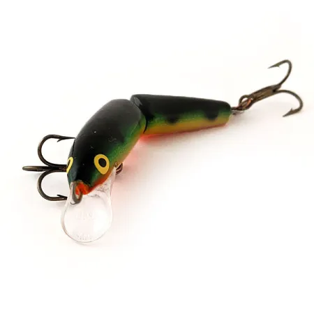 Vintage Rapala Jointed J7, 1/8oz Fire Tigre fishing lure #12072