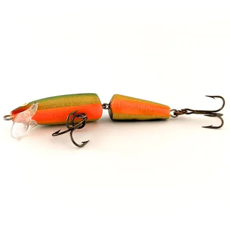 Vintage Rapala Jointed J7, 1/8oz Fire Tigre fishing lure #12072