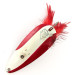Vintage  Eppinger Weedless Dardevle Dardevlet , 3/4oz Red / White / Nickel fishing spoon #12089