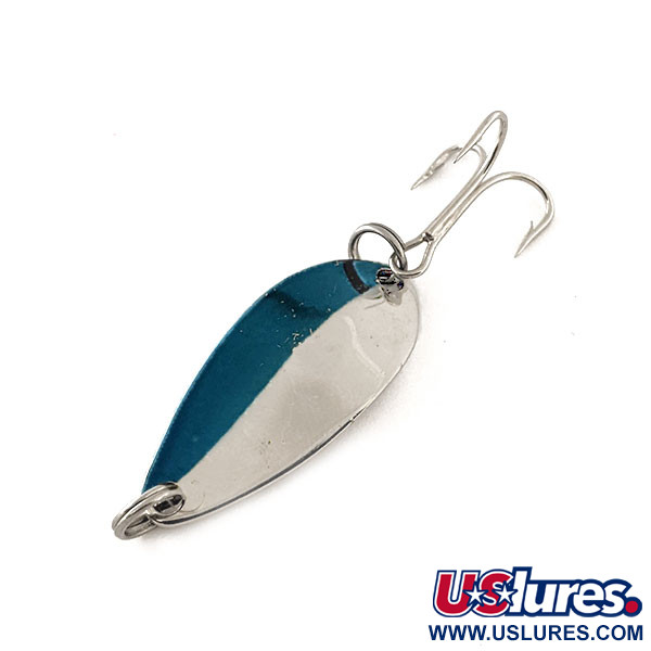 Vintage   Little Cleo Seneca, 1/8oz Nickel / Blue fishing spoon #12090