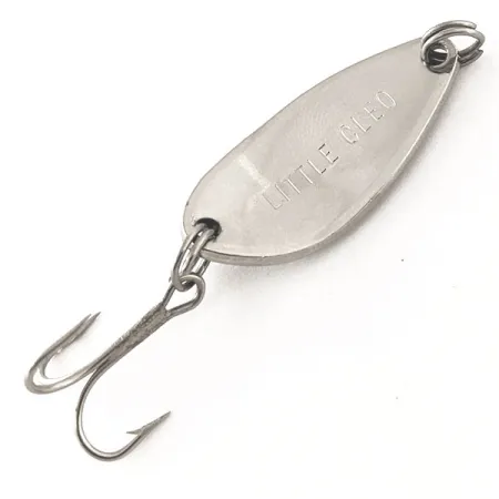 Vintage Little Cleo Seneca, 3/16oz Nickel fishing spoon #12091