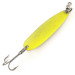 Vintage  Luhr Jensen Krocodile Die #4 UV, 3/4oz Yellow fishing spoon #12095