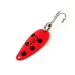 Vintage  Eppinger Dardevle Skeeter UV, 1/32oz Red / Black / Nickel fishing spoon #12148