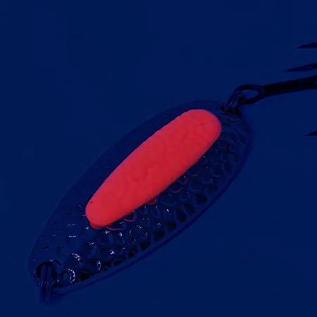 Vintage Blue Fox Pixee UV, 3/4oz Gold / Pink fishing spoon #12187