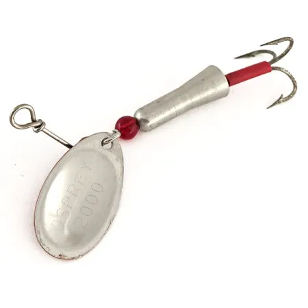 Vintage Eppinger Dardevle Osprey Notangle Spinner, 3/16oz Red / White / Nickel spinning lure #12200