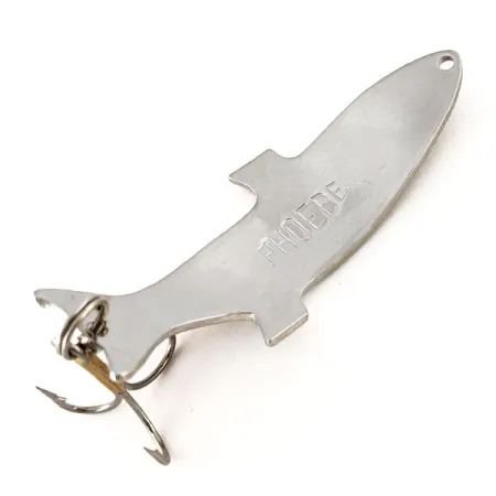 Vintage Acme Phoebe, 1/2oz Nickel / Orange fishing spoon #12217