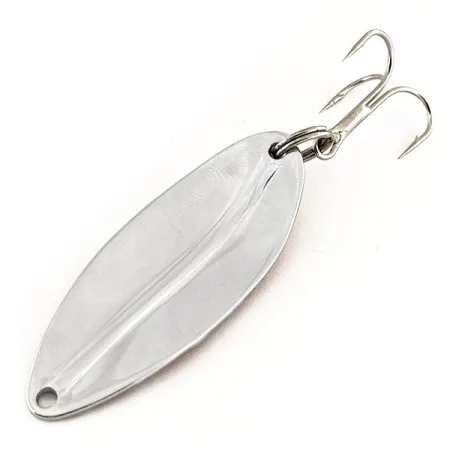 Vintage TODDCO Main liner , 2/5oz Nickel / Dark Red fishing spoon #12221