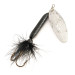 Vintage  Yakima Bait Worden’s Original Rooster Tail 6, 1/2oz Nickel / Black spinning lure #12229