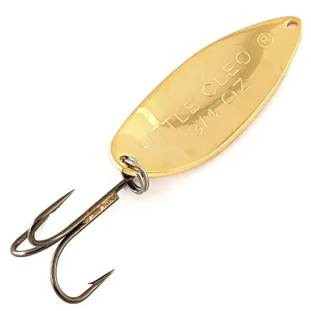 Vintage Acme Little Cleo, 3/4oz Gold / Red fishing spoon #12256