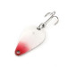 Vintage  Acme K.O. Wobbler, 1/8oz White Pearl / Red / Nickel fishing spoon #12260
