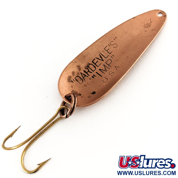 Vintage  Eppinger Dardevle Imp, 2/5oz Copper fishing spoon #12266