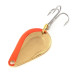 Vintage  Acme K.O. Wobbler, 1/4oz Gold / Orange fishing spoon #12271