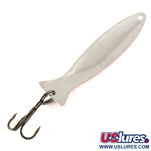 Vintage   ​Worth Fly Rod Demon, 3/64oz Red / White / Nickel fishing spoon #14435