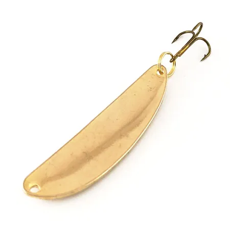 Vintage Acme Side-winder S-100, 1/3oz Gold fishing spoon #12278