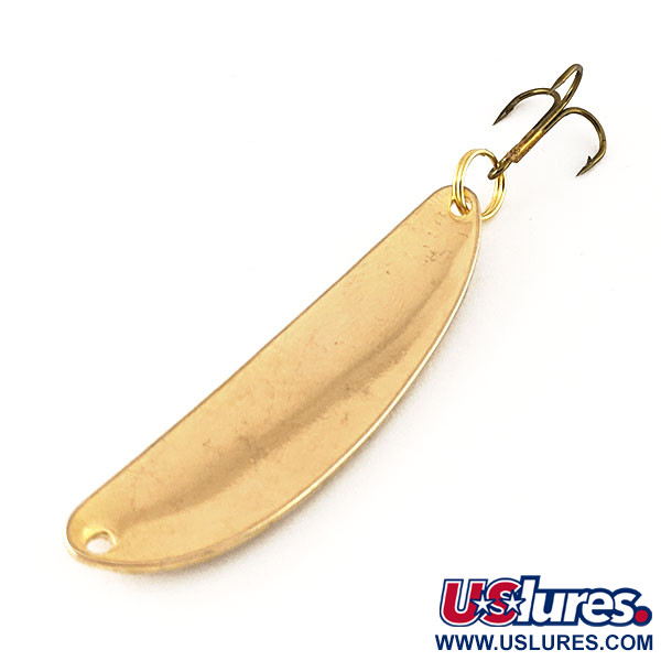 Vintage  Acme Side-winder S-100, 1/3oz Gold fishing spoon #12278