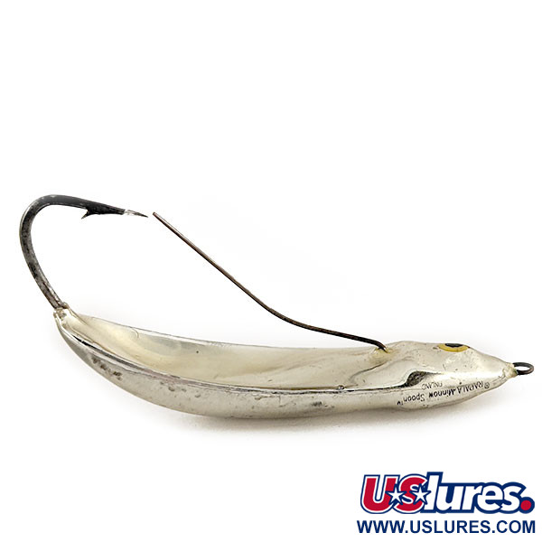 Vintage   Weedless Rapala Minnow Spoon, 1/2oz Silver fishing spoon #12282