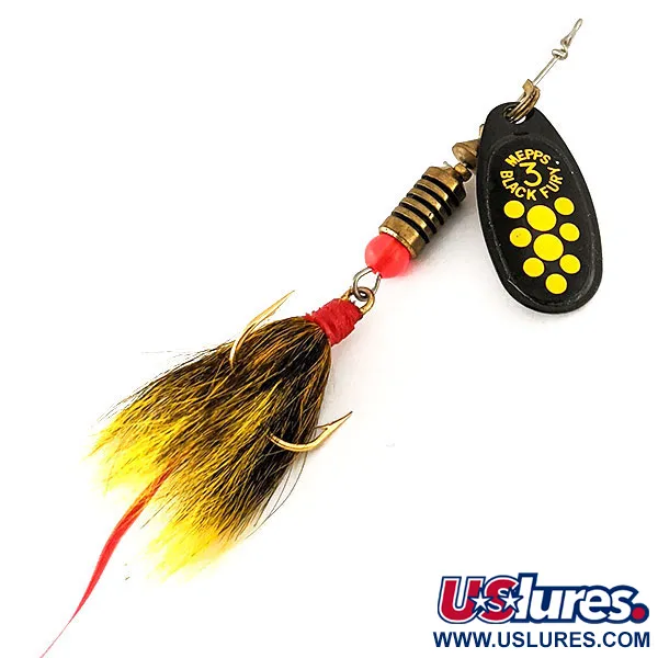 Mepps Black Fury 3 Dressed (squirrel tail)
