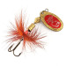 Vintage  Yakima Bait Sonic RSonic Rooster Tail , 3/16oz Brass / Red spinning lure #12309