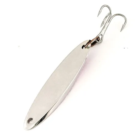 Vintage Acme Kastmaster , 1/4oz Nickel / Rainbow Trout fishing spoon #12312