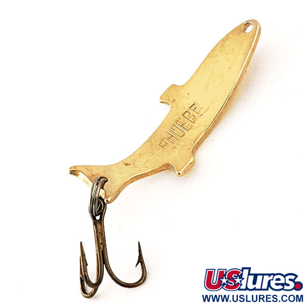 Vintage   Acme Phoebe, 3/32oz Gold fishing spoon #12314
