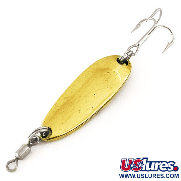 Vintage  Luhr Jensen Krocodile, 1/4oz Gold fishing spoon #12315