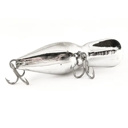 Vintage Storm Wiggle Wart, 2/5oz Silver fishing lure #12320