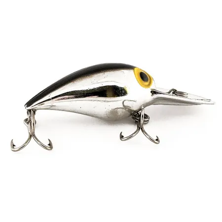 Vintage Storm Wiggle Wart, 2/5oz Silver fishing lure #12320