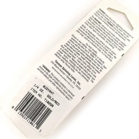 Thomas Buoyant, 1/4oz Hammered Red Trout fishing spoon #12332