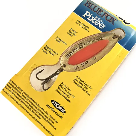 Blue Fox Rattlin Pixee, 1/2oz Rainbow Trout fishing spoon #12334
