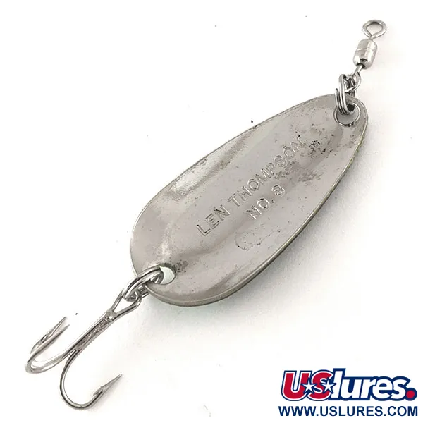 Vintage   Len Thompson #8 UV, 1/4oz Fire Tiger fishing spoon #12339