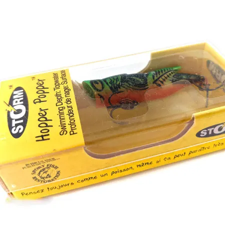 Storm Hopper Popper , 1/16oz Fire tiger fishing lure #12357